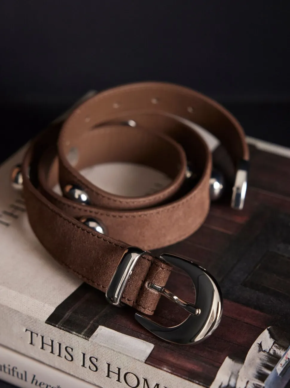 Bruin - Mint Velvet - Opvallende leren riem