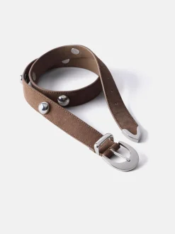 Bruin - Mint Velvet - Opvallende leren riem