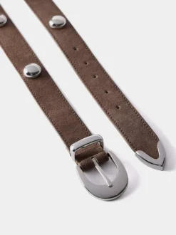 Bruin - Mint Velvet - Opvallende leren riem