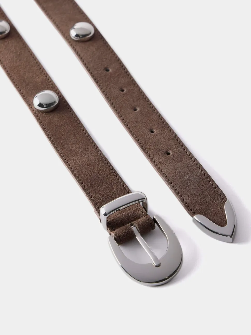 Bruin - Mint Velvet - Opvallende leren riem