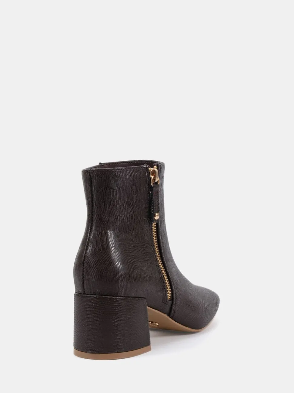 Bruin - Novo Kate Zip Side Square Toe Block Heel Ankle Boots