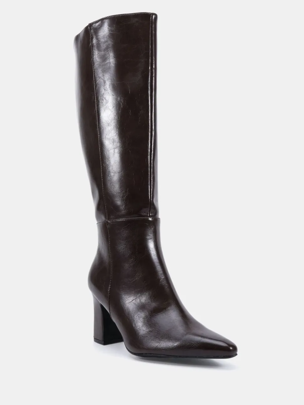Bruin - Novo Wide Fit Gala Point Toe Block Heel Knee Boots