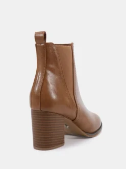 Bruin - Novo Wide Fit Jessie Block Heel V Chelsea Ankle Boots