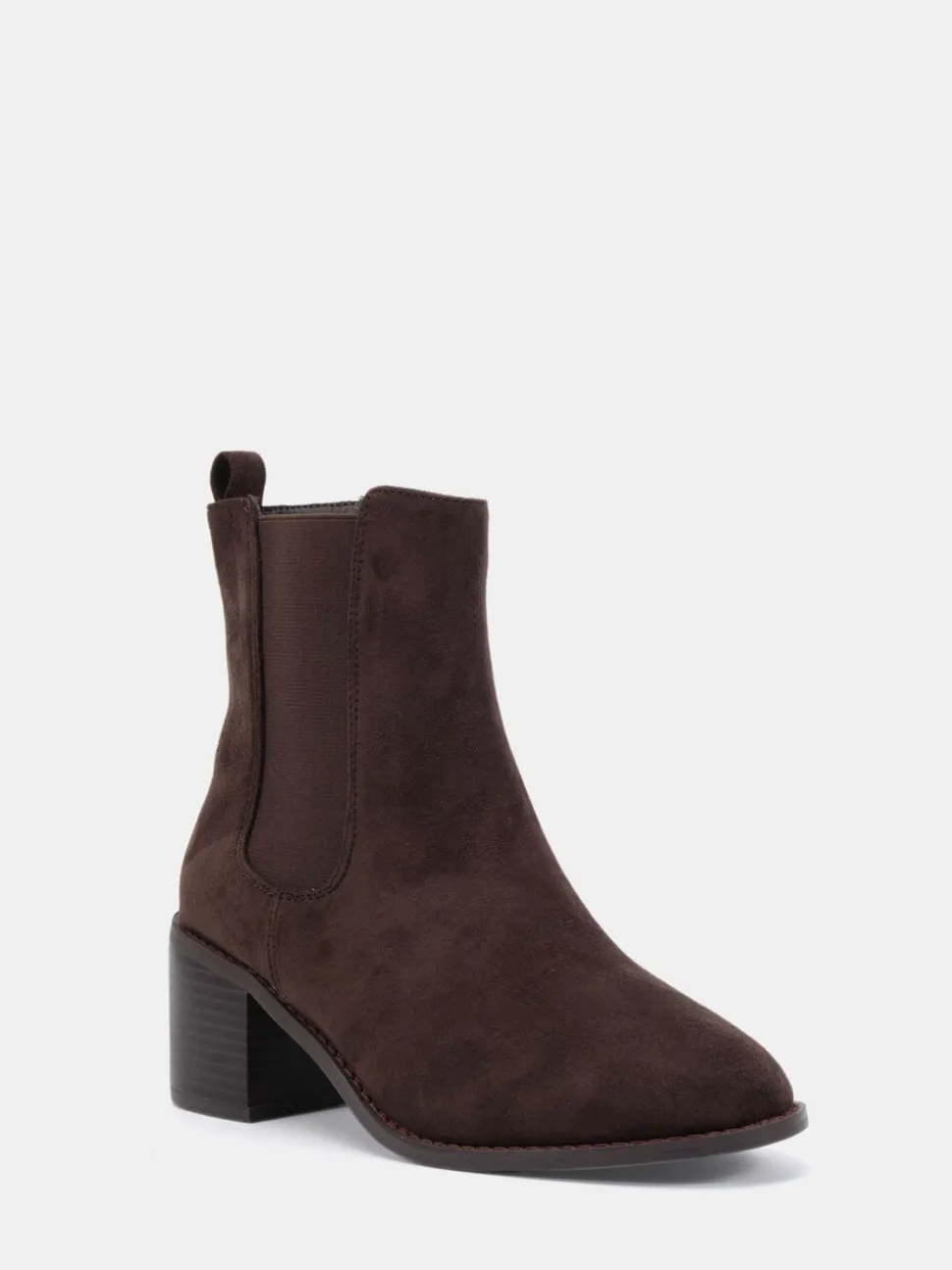 Bruin - Novo Wide Fit Juno Block Heel Chelsea Ankle Boots