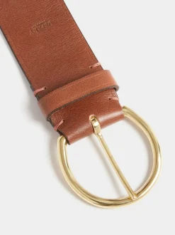 Bruin - Osprey London The Oversized Leather Buckle Belt
