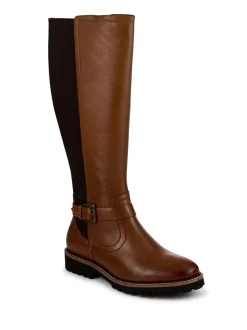 Bruin - Pavers Leather Elastic-Fit Grippy Long Boots