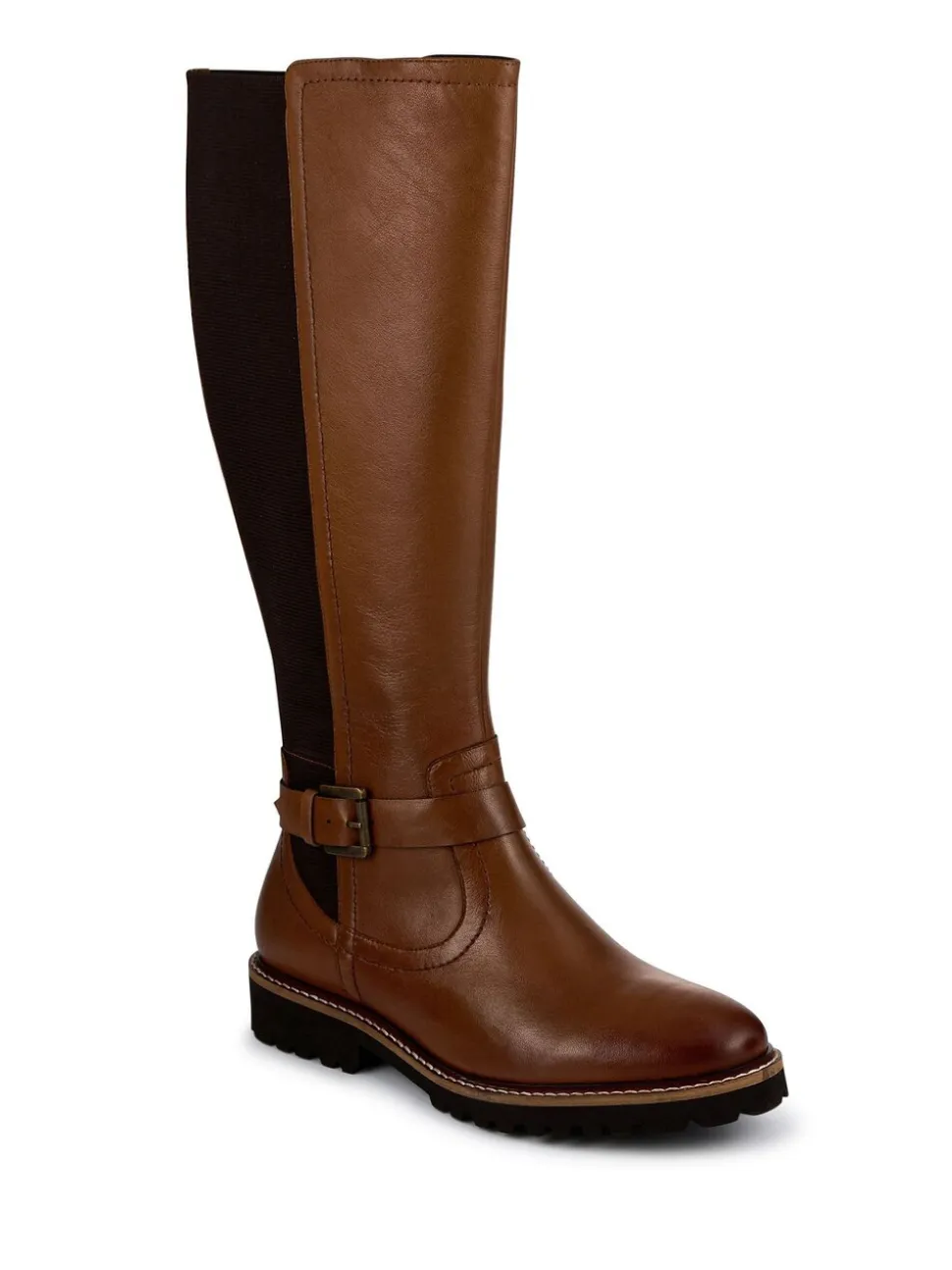 Bruin - Pavers Leather Elastic-Fit Grippy Long Boots