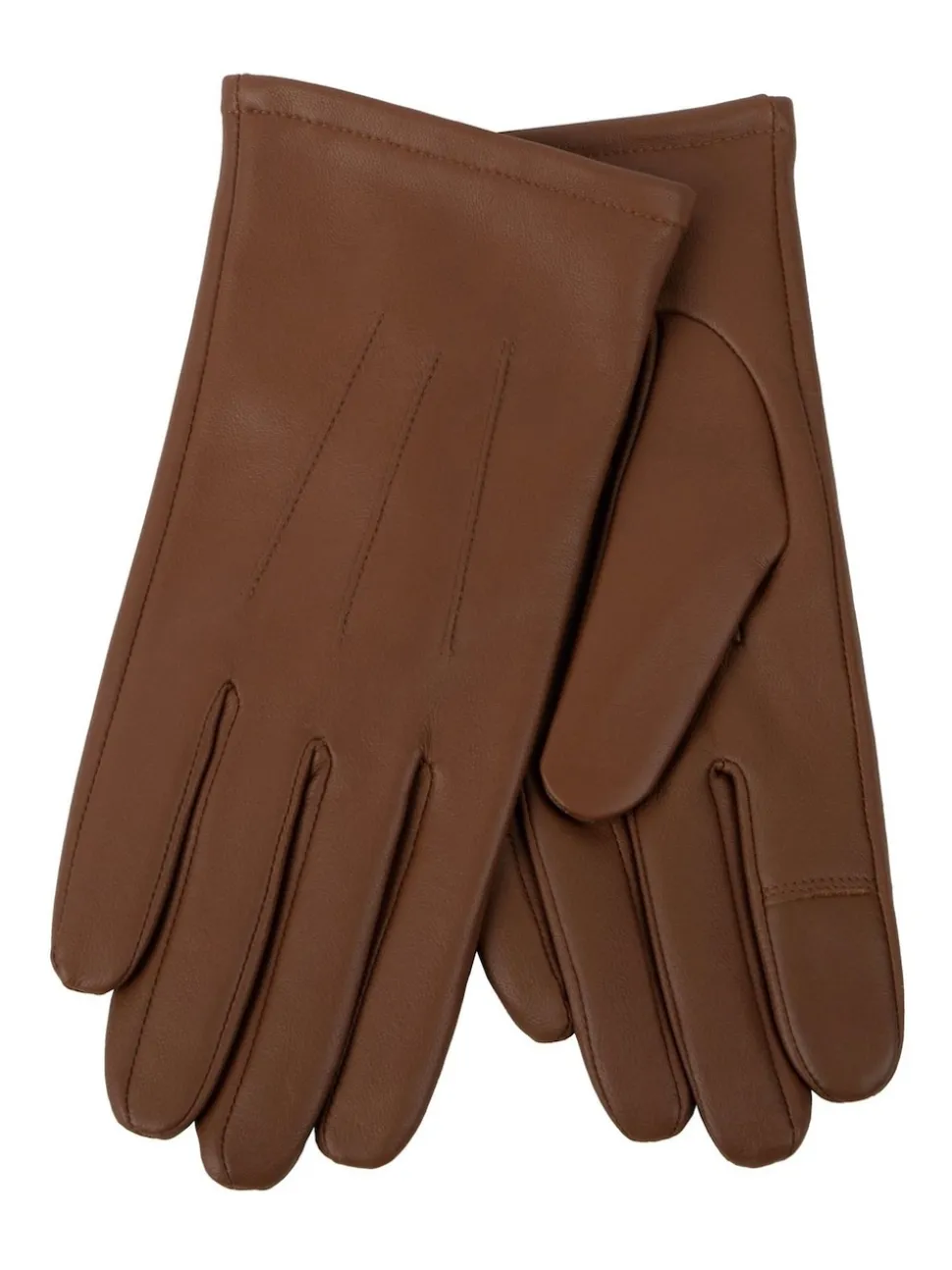 Bruin - Shopper 3 Point Smartouch winterleren handschoenen
