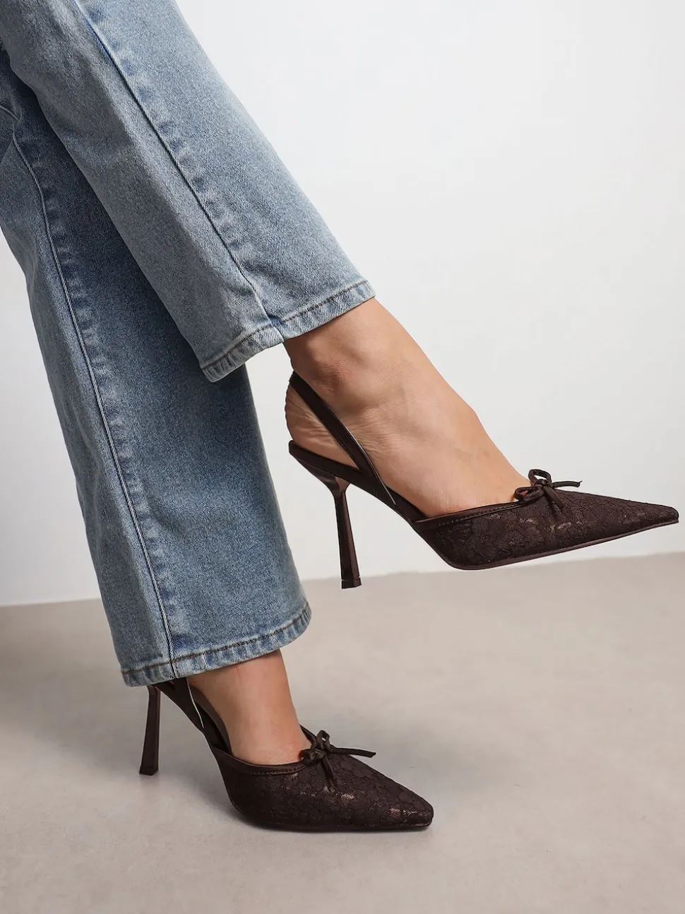 Bruin - Simmi London Bebee Bow Heeled Shoes