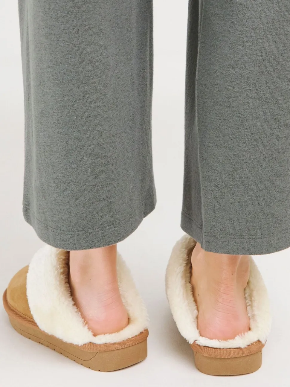 Bruin - Simply Be Faux Fur Lined Suede Mule Slippers