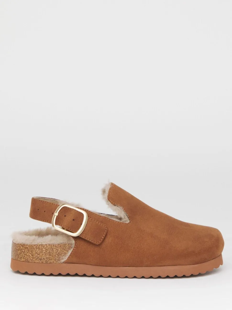 Bruin - Simply Be Fluffy Mules With Back Strap