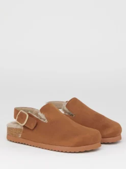 Bruin - Simply Be Fluffy Mules With Back Strap