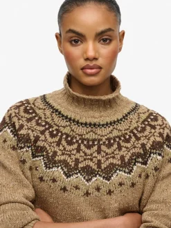 Bruin - Superdry Fairisle Pattern High Neck Jumper