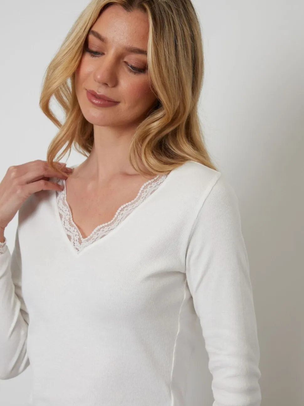 Bruin - Threadbare - Katoenen pyjama met lange mouwen