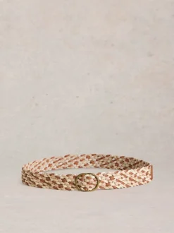 Bruin - White Stuff Leather Weave Belt