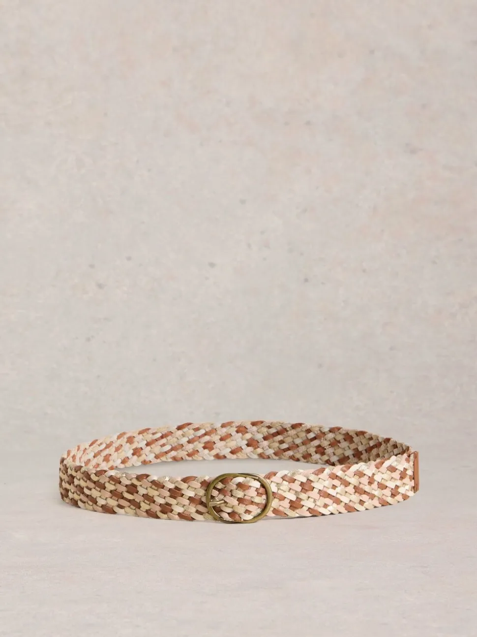Bruin - White Stuff Leather Weave Belt