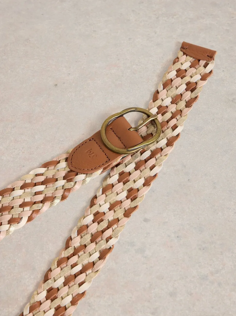 Bruin - White Stuff Leather Weave Belt