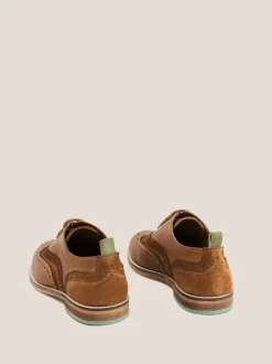 Bruin - White Stuff Thistle Brogues met vetersluiting