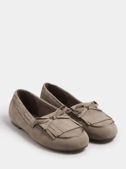 Bruin - Yours Curve Extra Wide Fit Fringe Moccasin Loafers