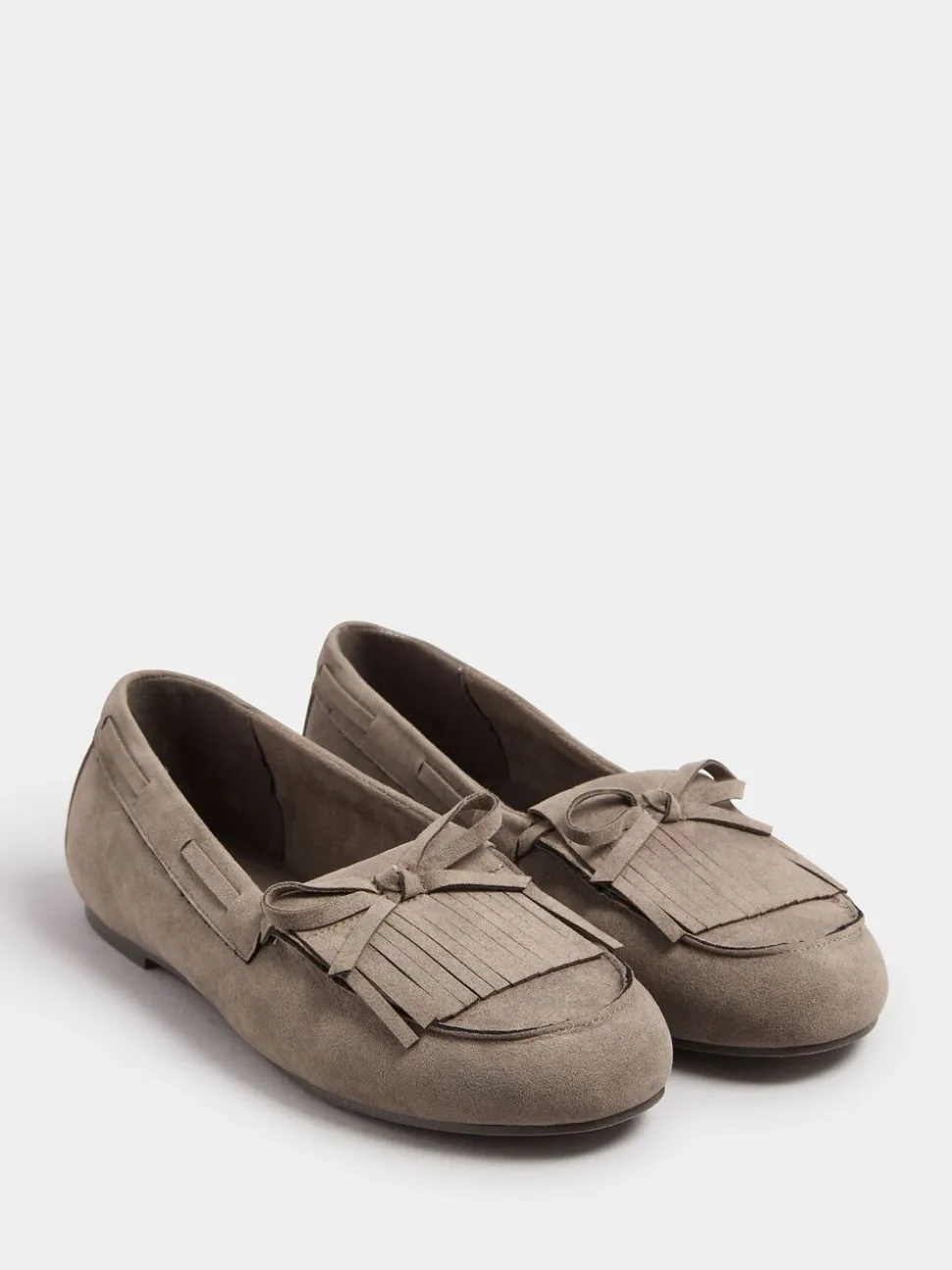 Bruin - Yours Curve Extra Wide Fit Fringe Moccasin Loafers