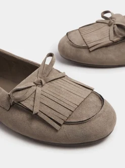 Bruin - Yours Curve Extra Wide Fit Fringe Moccasin Loafers