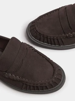 Bruin - Yours Curve Extra-Wide Fit Ruched Loafers