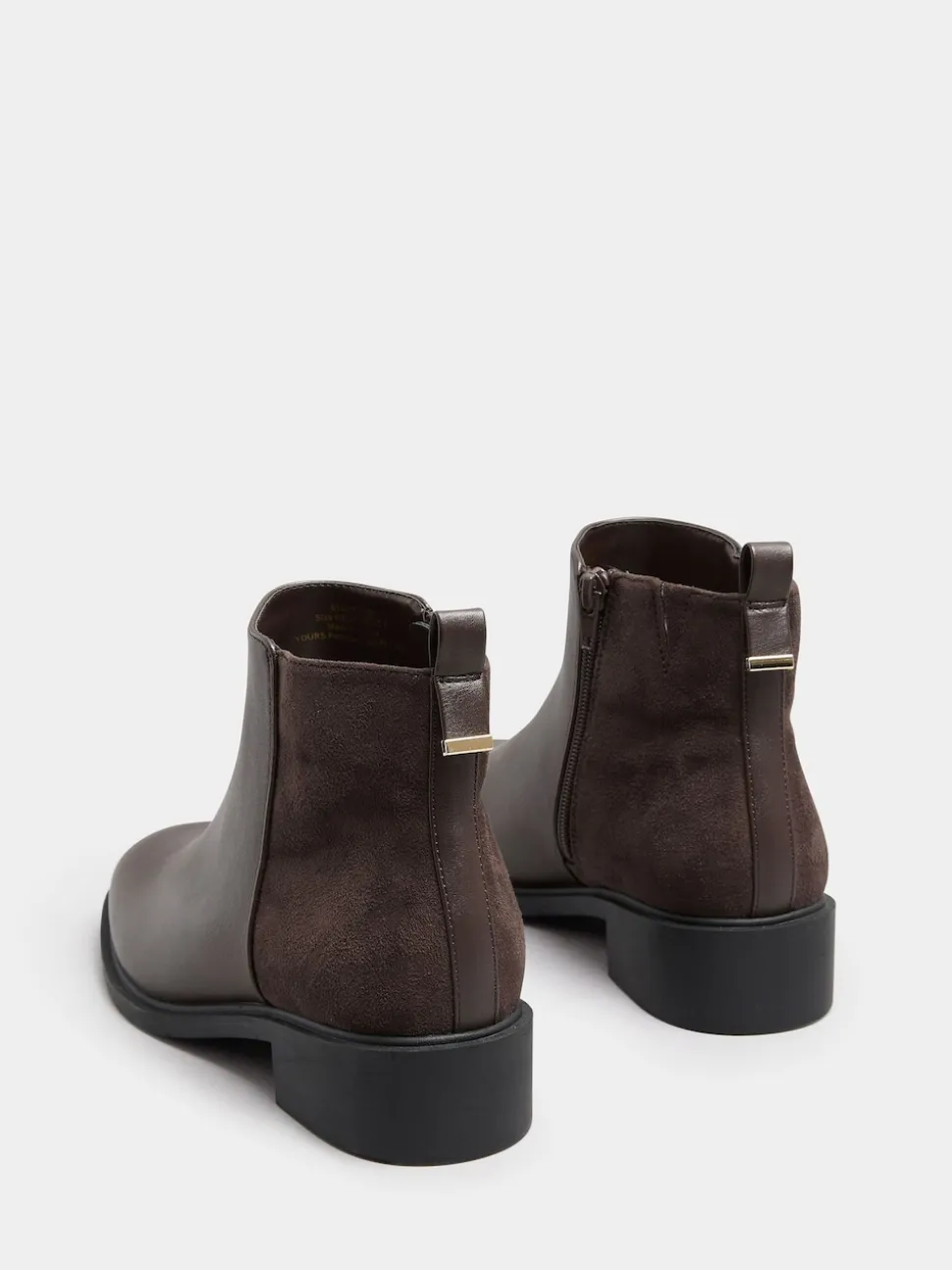 Bruin - Yours Curve Extra-Wide Fit Metal Trim Ankle Boots