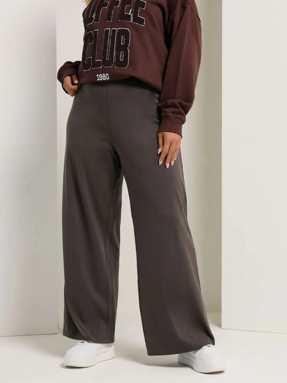 Bruin - Yours Curve Wide Leg Leggings