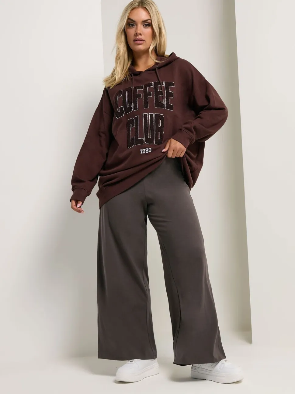 Bruin - Yours Curve Wide Leg Leggings