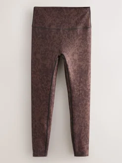 Bruin met abstracte print - Balance sport yogalegging