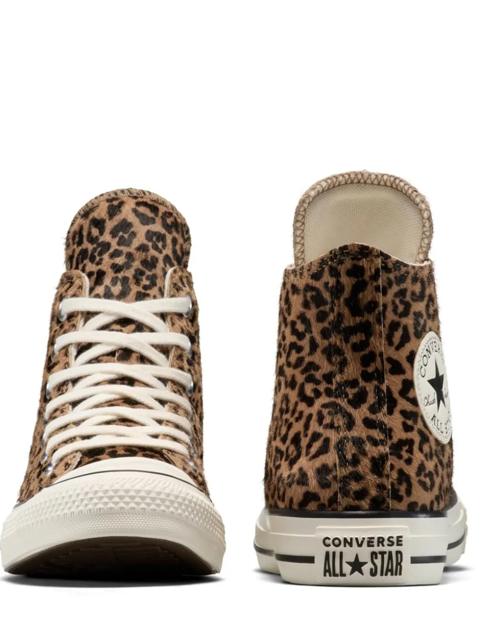 Bruin met luipaardprint - Converse Chuck Taylor Suede All Over High Trainers
