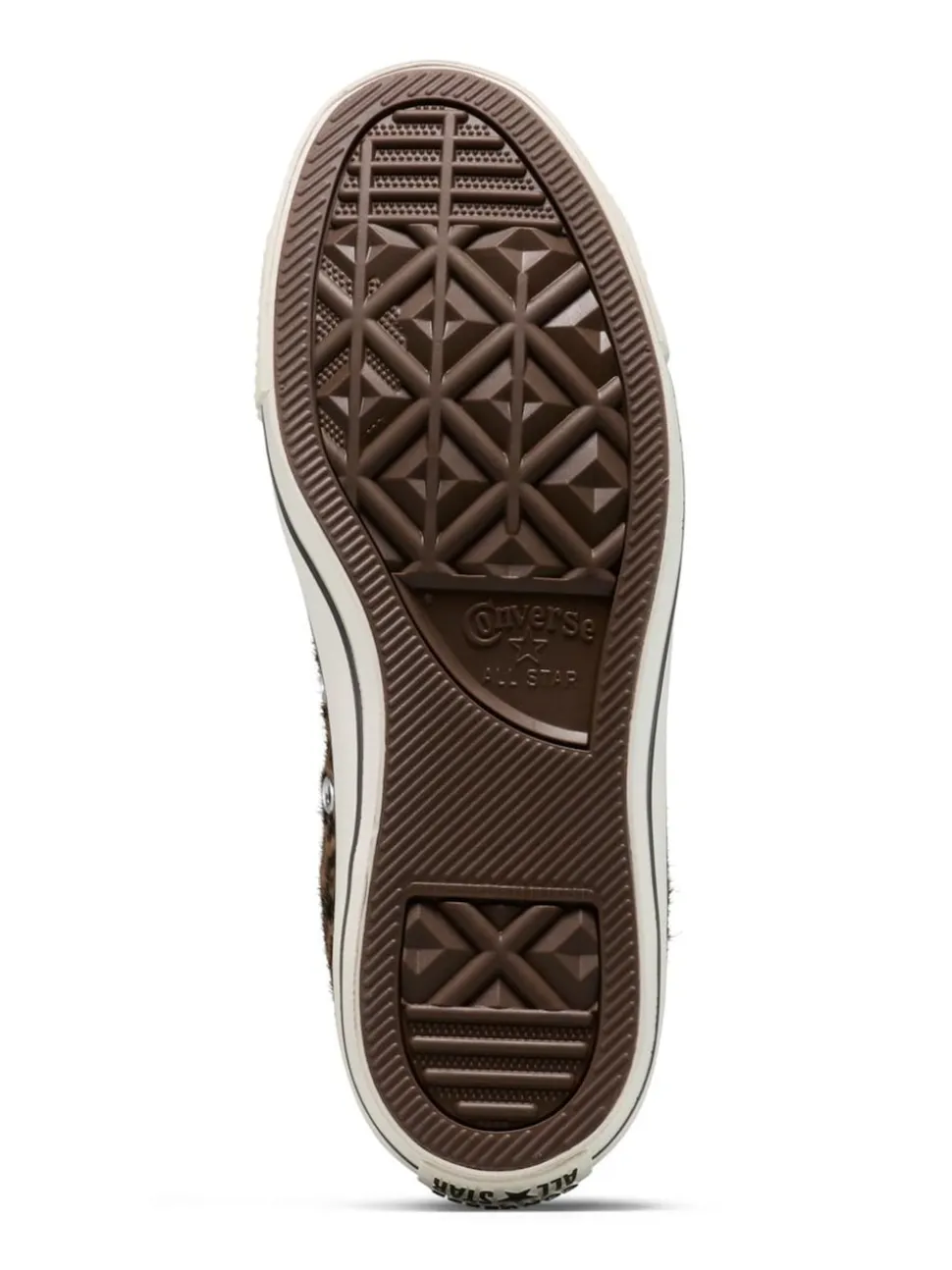 Bruin met luipaardprint - Converse Chuck Taylor Suede All Over High Trainers