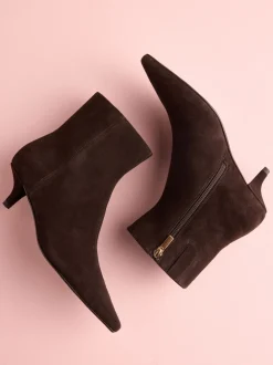 Bruin suède - Tabitha Simmons x Next Underset Heel Ankle Boots