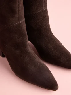 Bruin suède - Tabitha Simmons x Next Cassidy Knee High Block Heel Boots