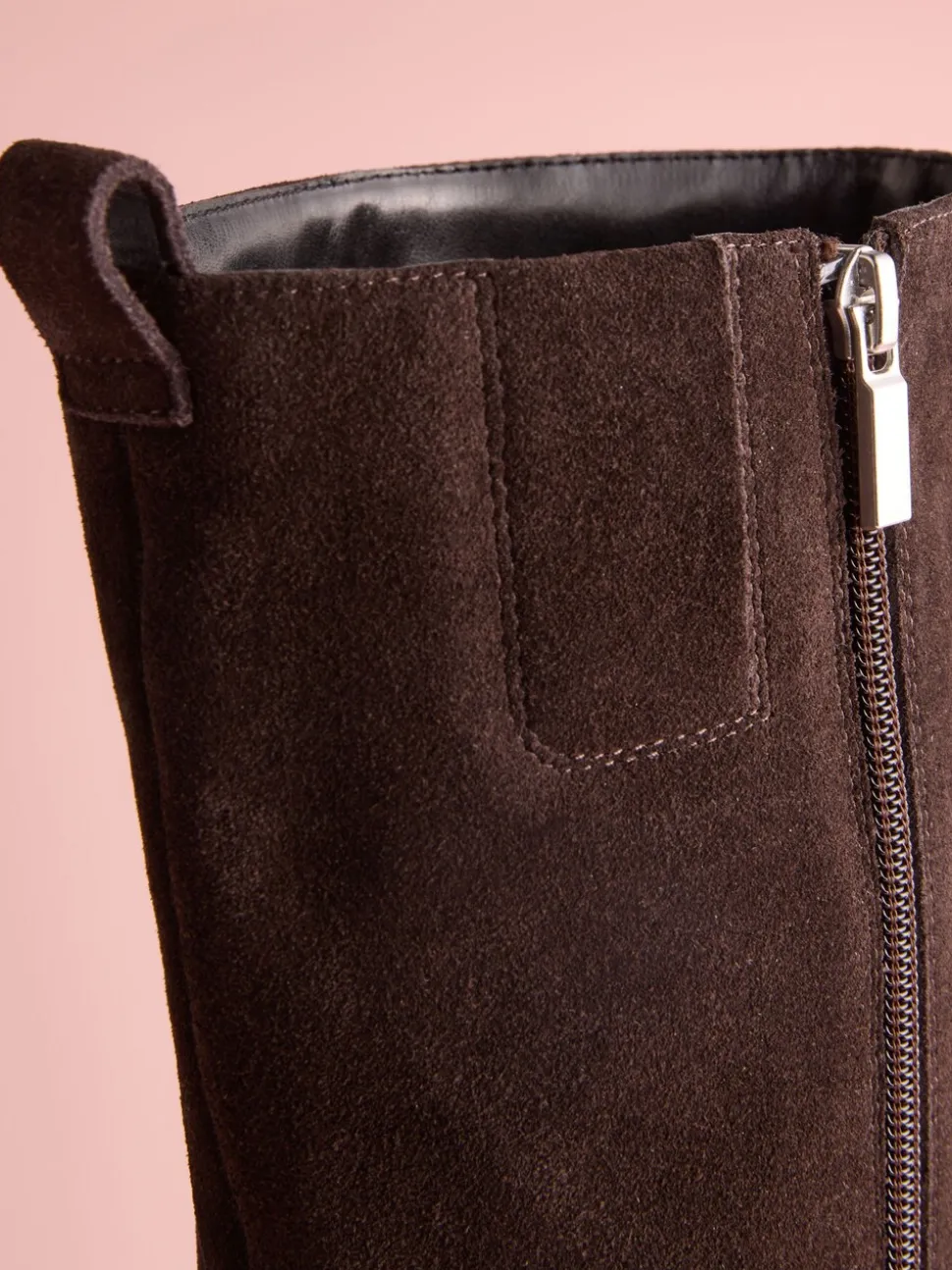 Bruin suède - Tabitha Simmons x Next Cassidy Knee High Block Heel Boots