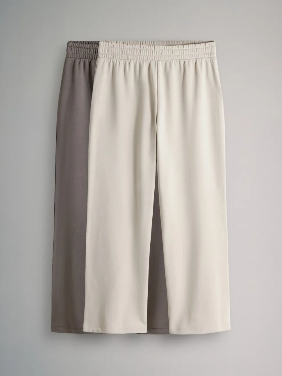 Bruin/crèmekleurig - The Set 2 Pack Joggingbroeken met wijde pijpen
