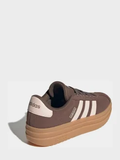 Bruin/roze - Adidas Vl Court Bold sneakers