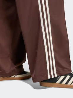 Bruin/wit - adidas Originals Firebird ruimvallende Broek