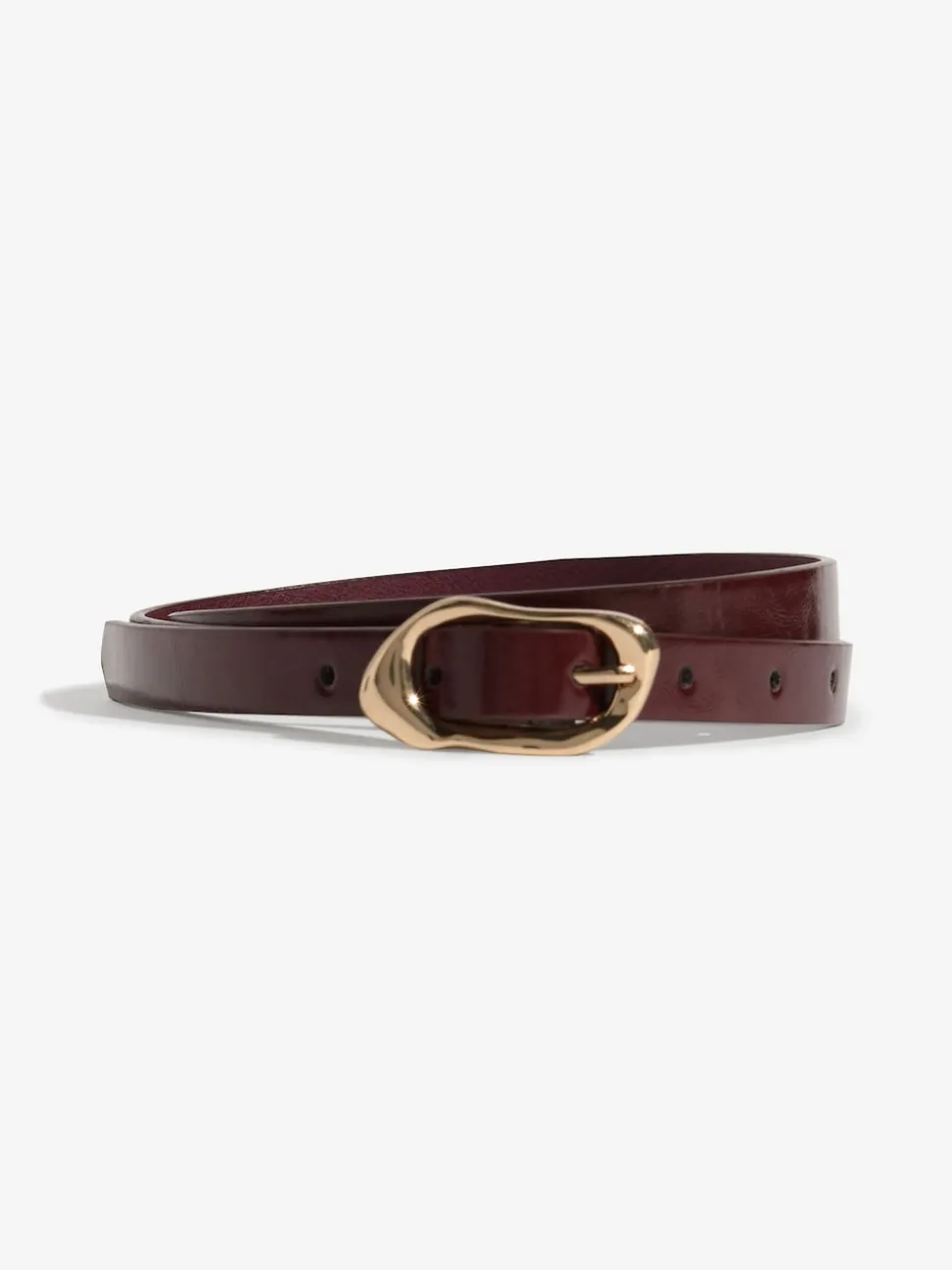 Burgundy, Tan & Cream - Lipsy Skinny Belts 3 Pack