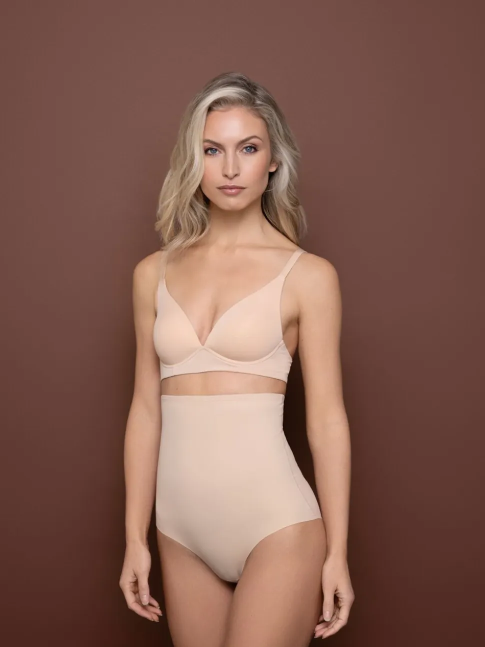 Bye Bra nude corrigerende slip met hoge taille