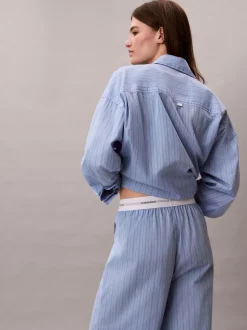 Calvin Klein Cotton Poplin Logo Pyjama Joggers