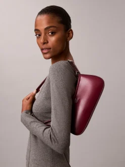 Calvin Klein Monogram Logo Hardware Shoulder Bag