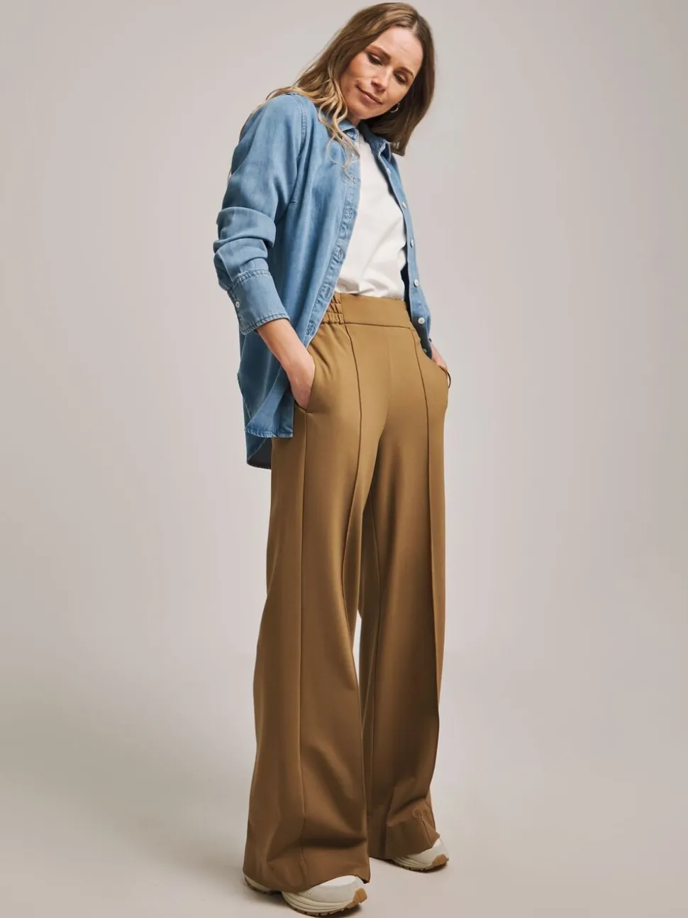 Camel - Anthology By JD Williams - Premium Ponte broek met wijde pijpen