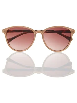 Camel/tortoise bruin - Ted Baker - Klassieke zonnebril met ronde ogen