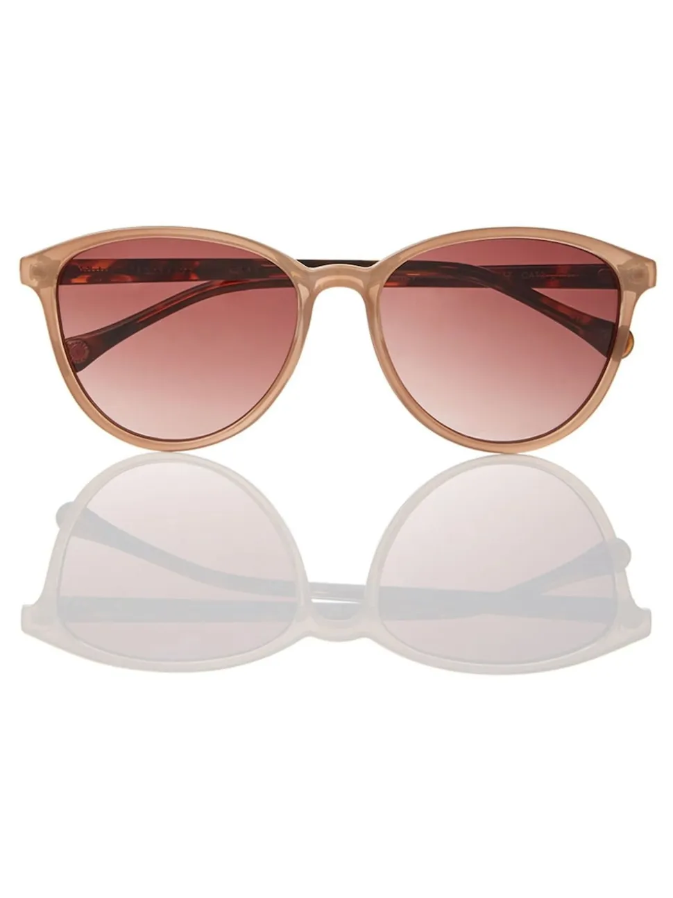 Camel/tortoise bruin - Ted Baker - Klassieke zonnebril met ronde ogen
