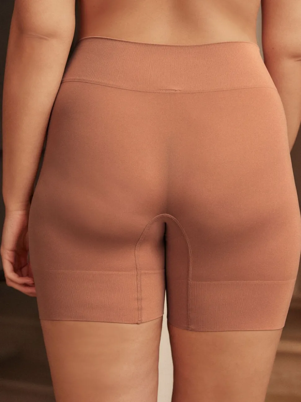 Caramel-nude - Verpakking van 2 naadloze irritatiewerende shorts