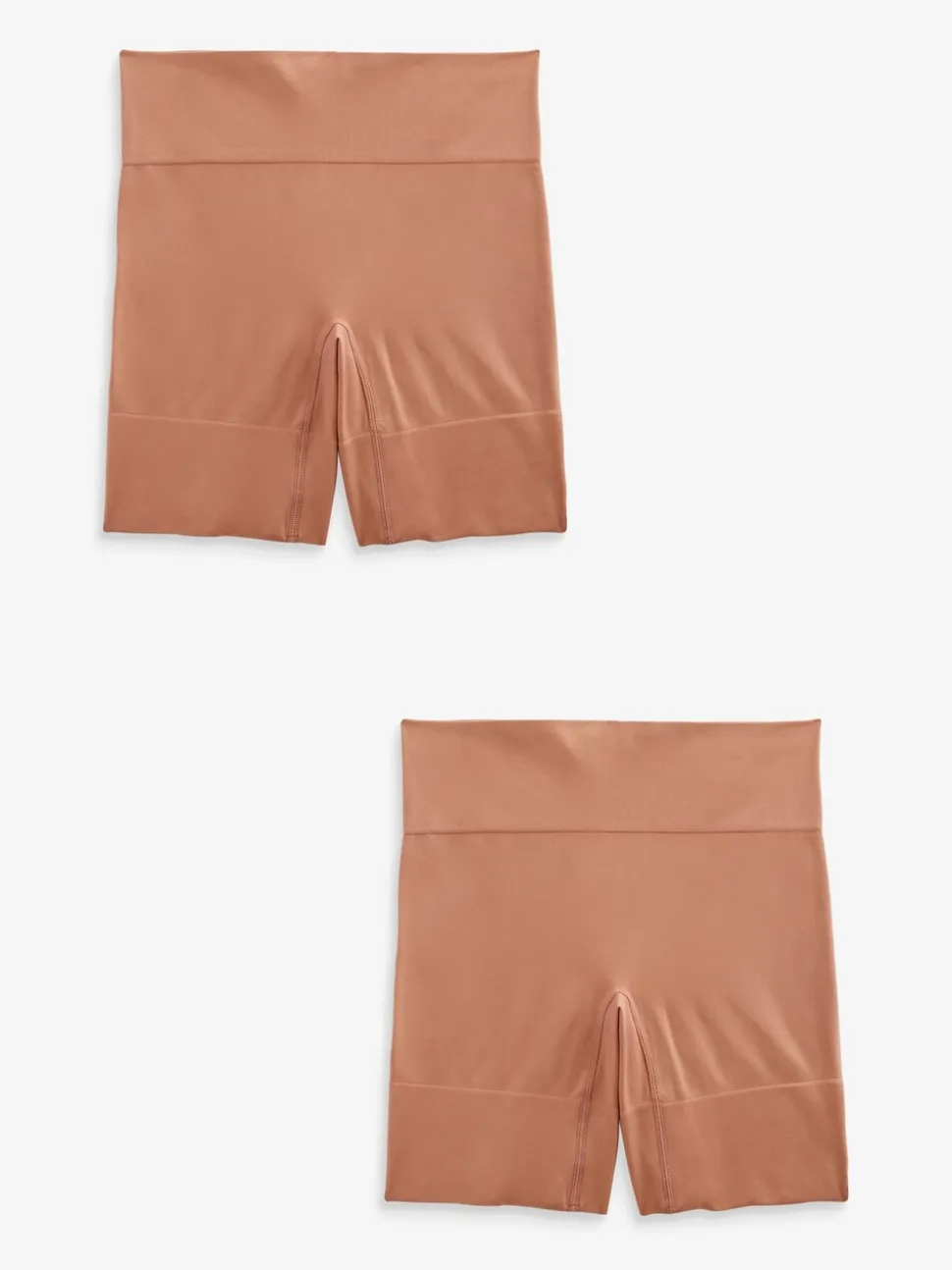 Caramel-nude - Verpakking van 2 naadloze irritatiewerende shorts