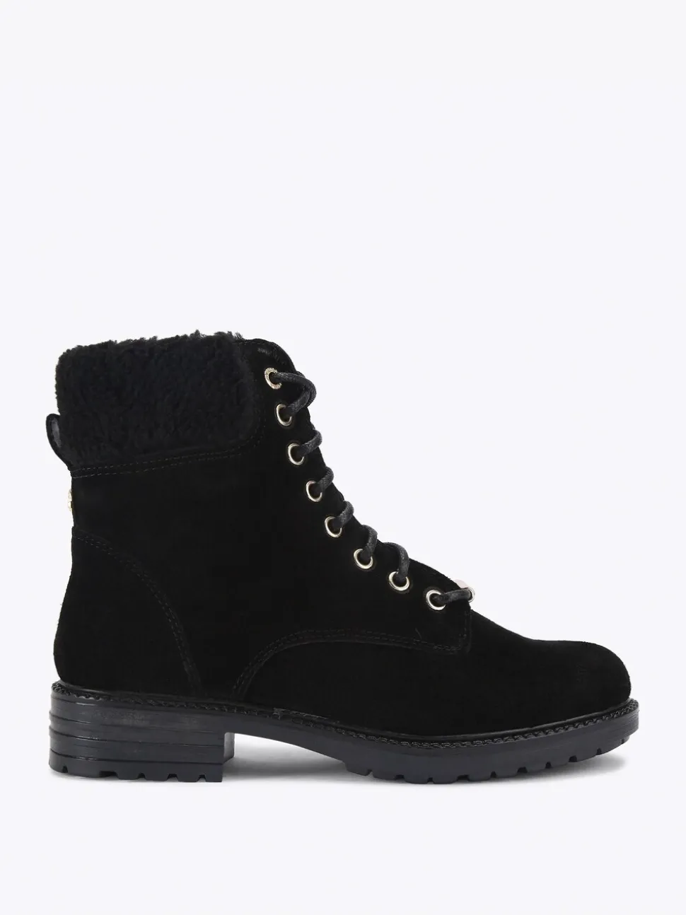 Carvela Comfort Black Russ Lace Up Boots