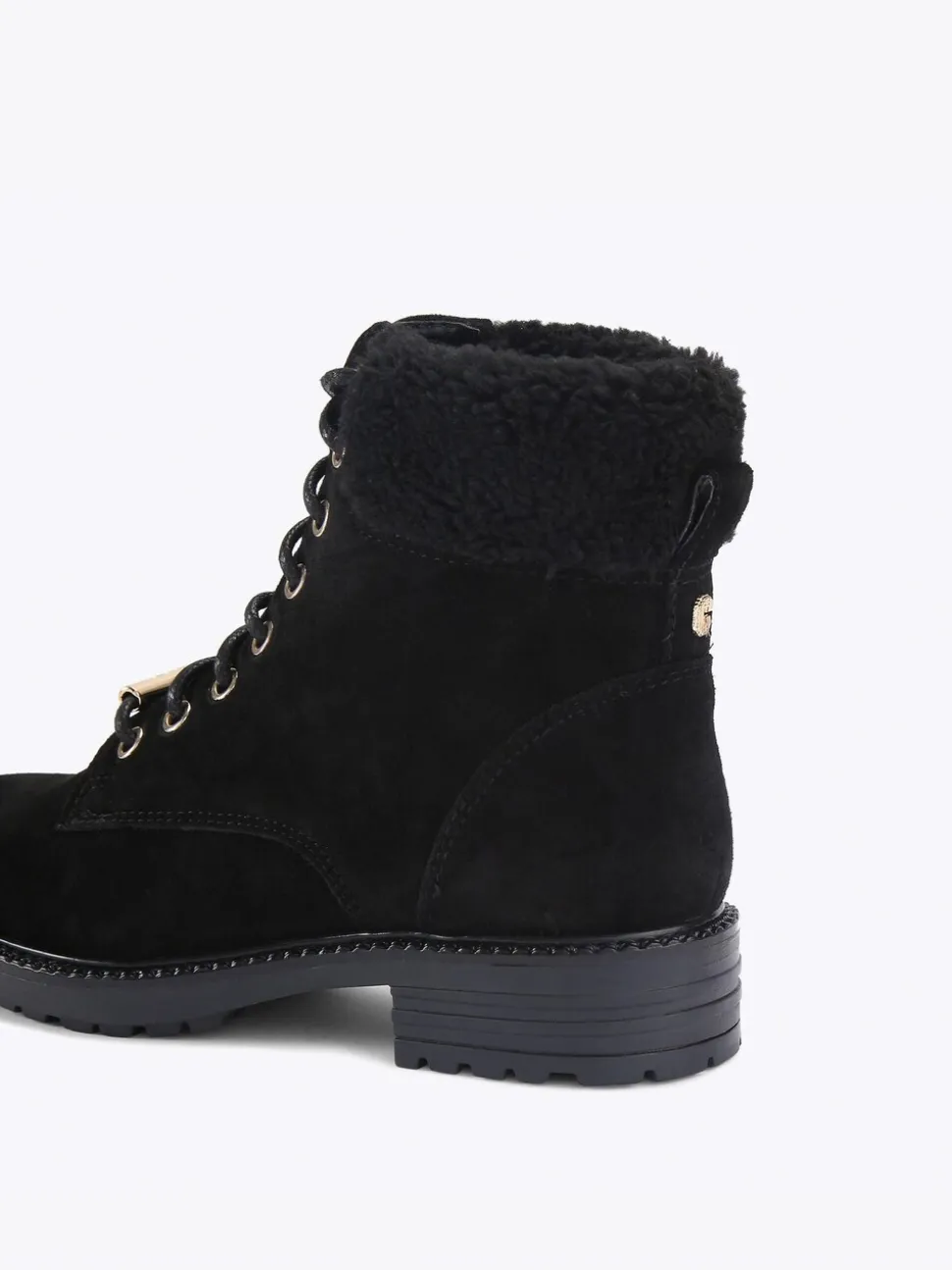 Carvela Comfort Black Russ Lace Up Boots