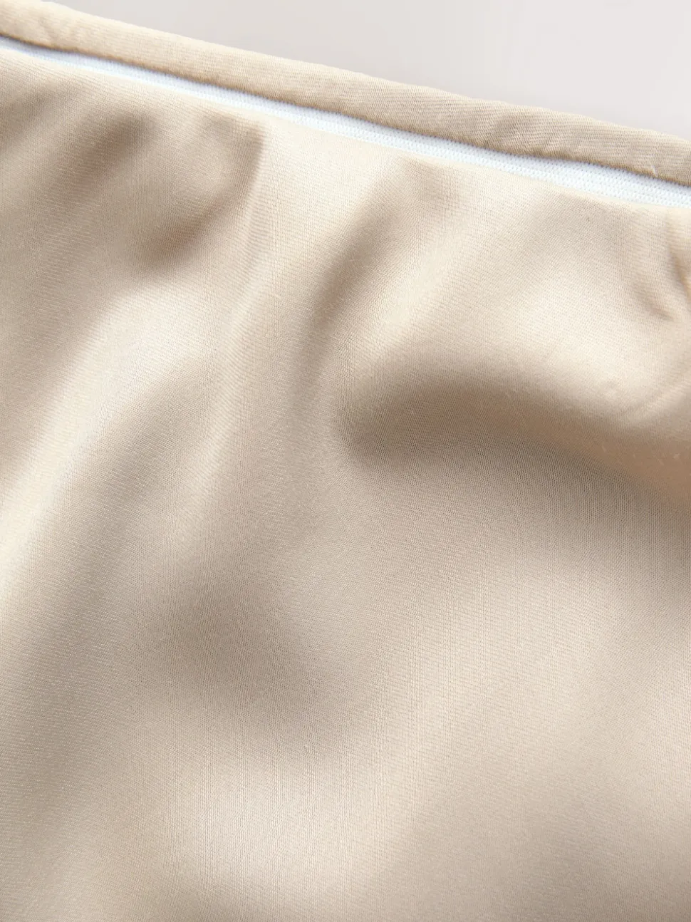 Champagne-goud - Satijnen midirok